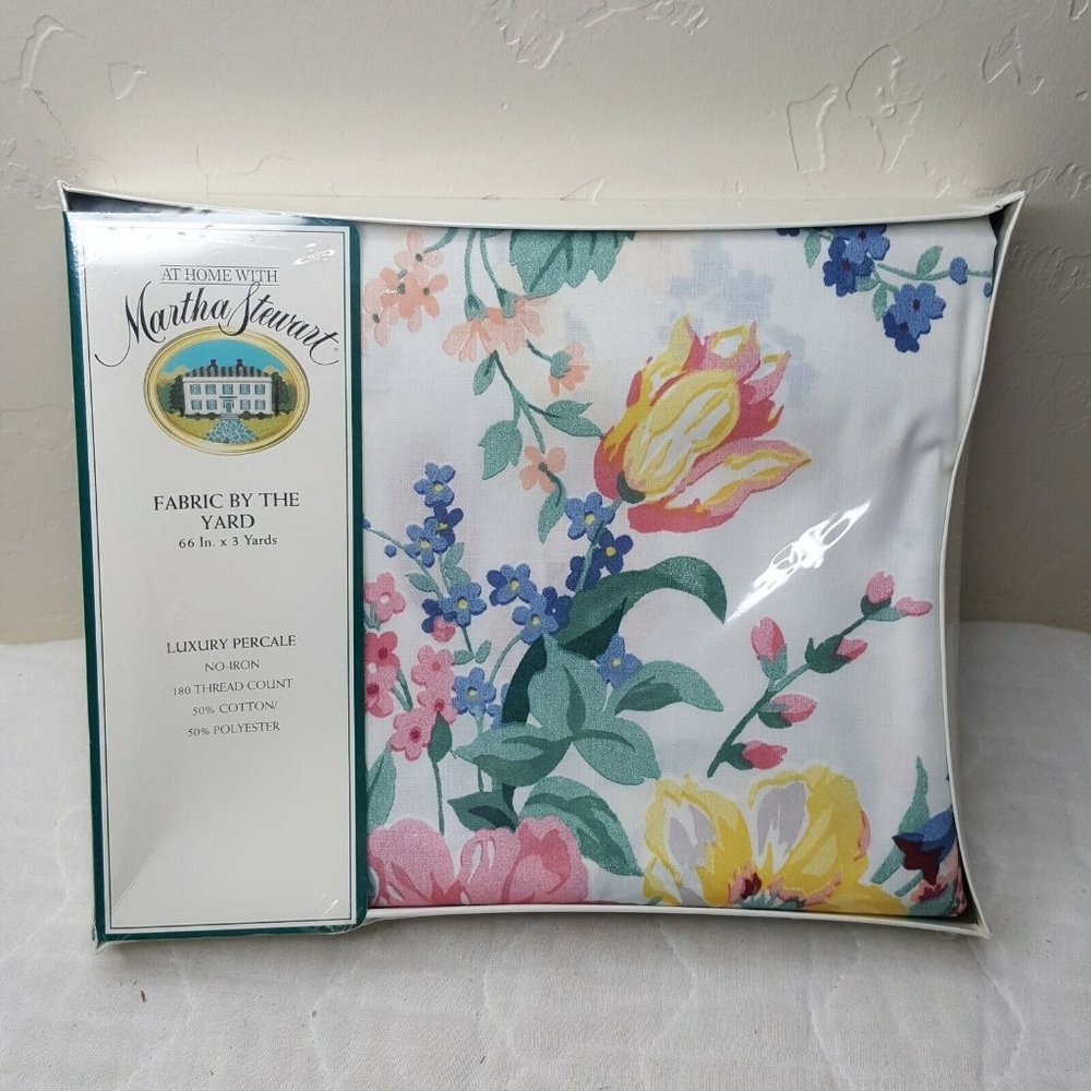 At Home With Martha Stewart FABRIC BY THE YARD Luxury Percale 3 Yds 180 Count